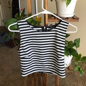 Tight striped crop top!